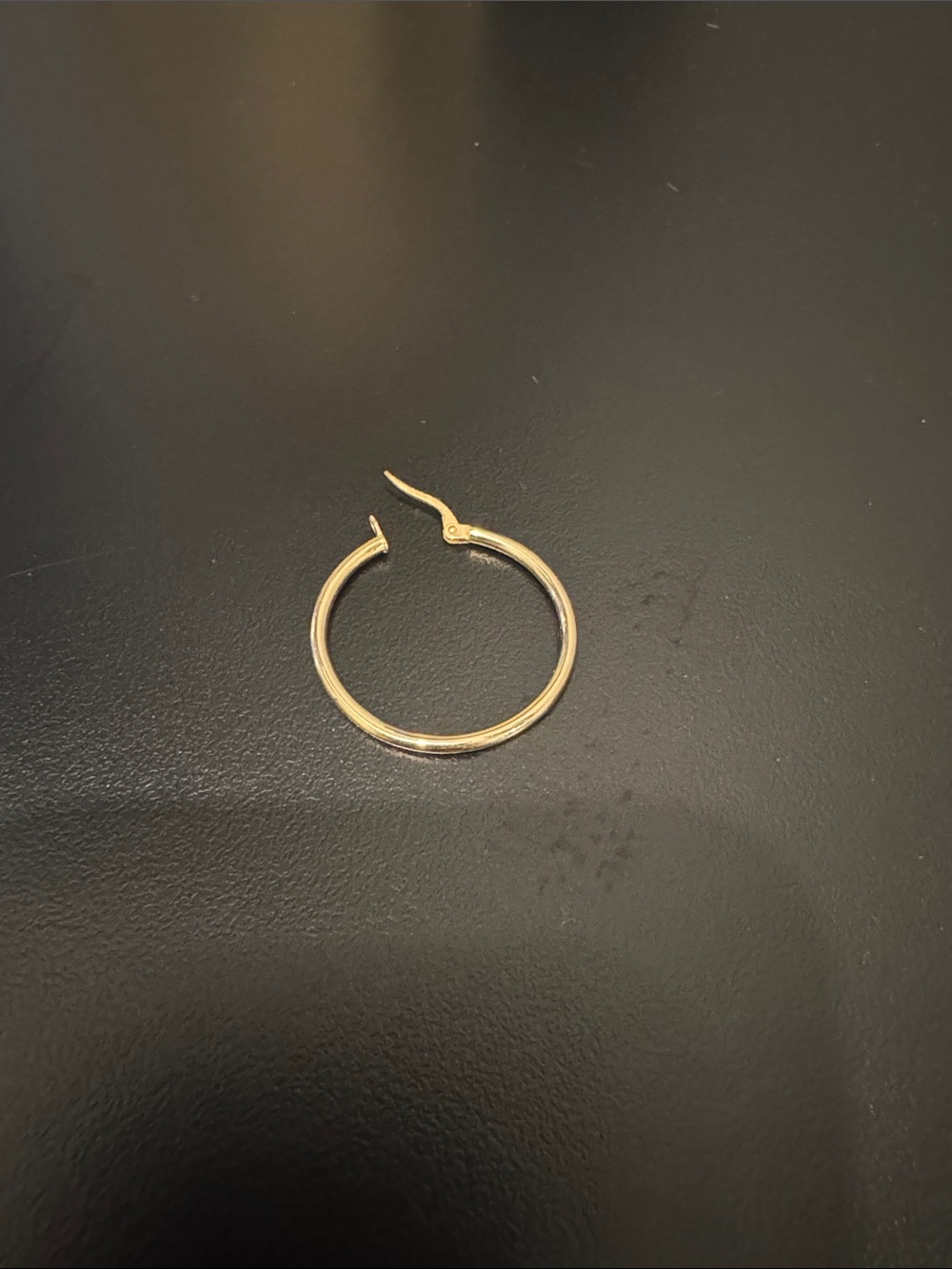 Gold Hoop Earring - Classic Lightweight Women’s single Hoop